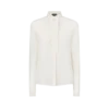 Camicia in crêpe de chine di seta con dettagli plissettati Camicia in crêpe de chine di seta con dettagli plissettati