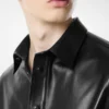 Camicia in morbida pelle nappa plonge Camicia in morbida pelle nappa plonge