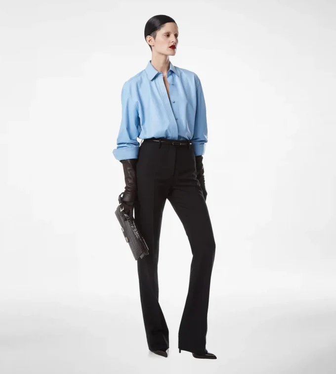 Camicia in pelle francese plongé Camicia in pelle francese plongé