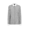 Camicia in seta a righe con dettagli a contrasto Camicia in seta a righe con dettagli a contrasto