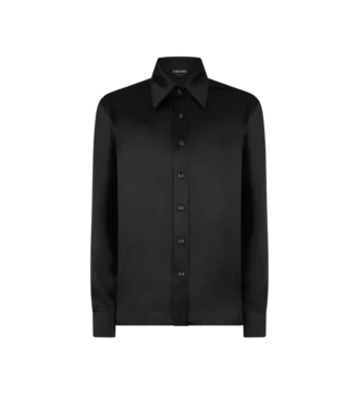 Camicia in seta charmeuse fluida