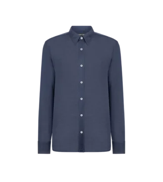 Camicia in seta trasparente