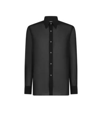 Camicia in voile di cotone dalla vestibilità fluida