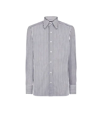 Camicia slim fit a righe