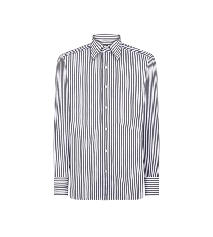 Camicia slim fit a righe