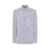 Camicia slim fit a righe sottili
