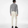 Camicia slim fit in cotone e seta a righe
