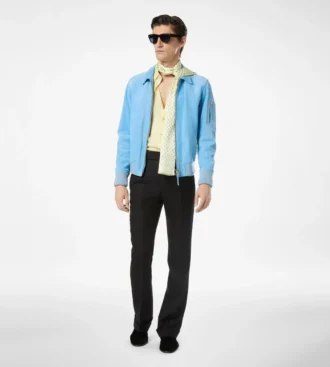 Camicia slim fit in gabardine fluido