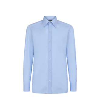 Camicia slim fit in popeline