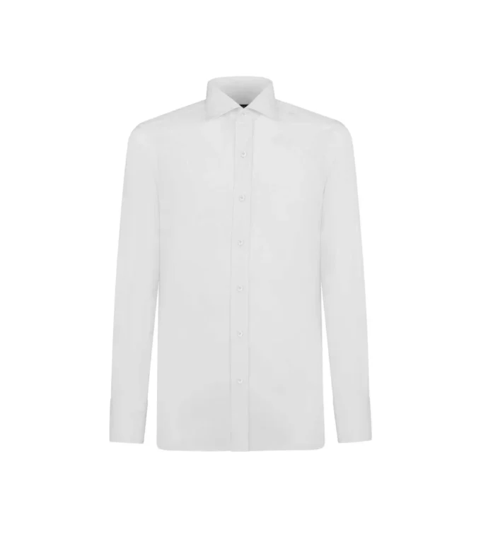 Camicia slim fit in popeline