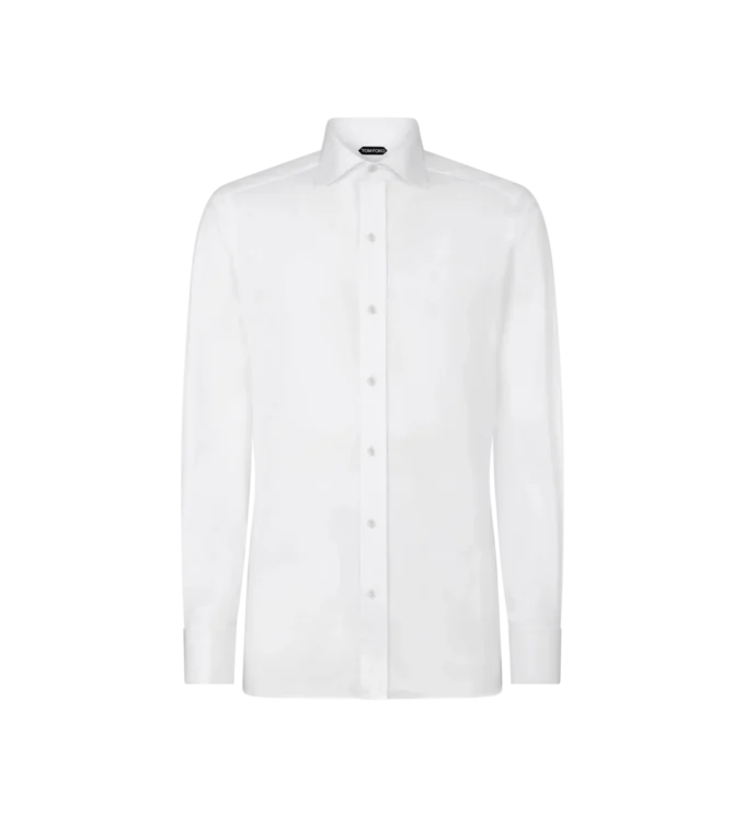 Camicia slim fit in popeline