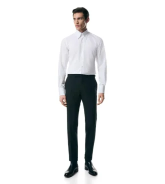 Camicia slim fit in popeline