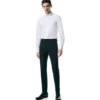 Camicia slim fit in popeline