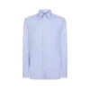 Camicia slim fit in tessuto Principe di Galles