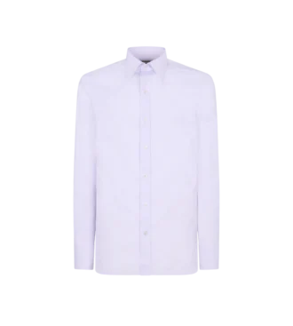 Camicia slim fit in twill micro quadrettato