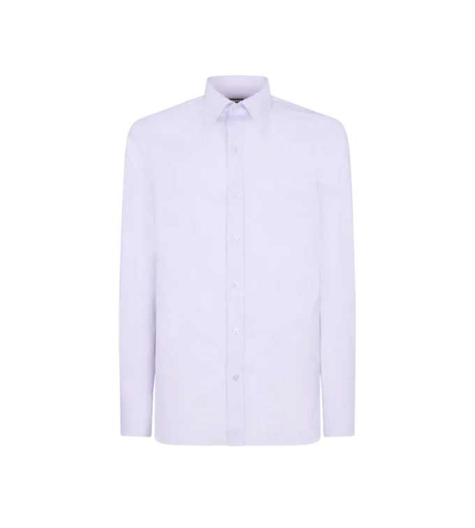 Camicia slim fit in twill micro quadrettato Camicia slim fit in twill micro quadrettato