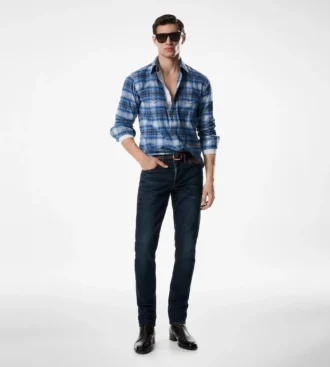 Camicia western a quadri