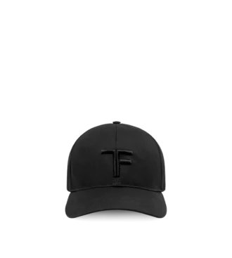 Cappellino in tela e pelle liscia