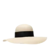 Cappello con tesa in rafia