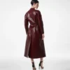 Cappotto da motociclista in pelle stampata e duchesse lavata Cappotto da motociclista in pelle stampata e duchesse lavata