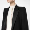 Cappotto da sera monopetto in lana leggera double face Cappotto da sera monopetto in lana leggera double face
