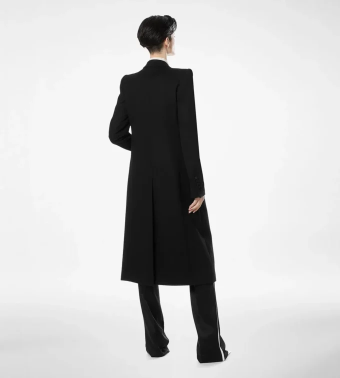 Cappotto da sera monopetto in lana leggera double face Cappotto da sera monopetto in lana leggera double face