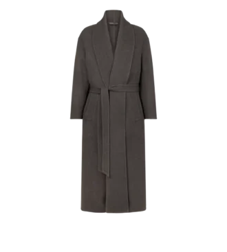 Cappotto doppio sciallato in cashmere