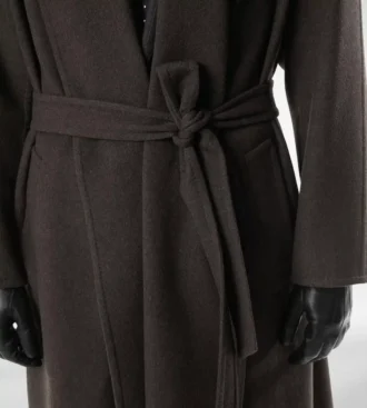 Cappotto doppio sciallato in cashmere