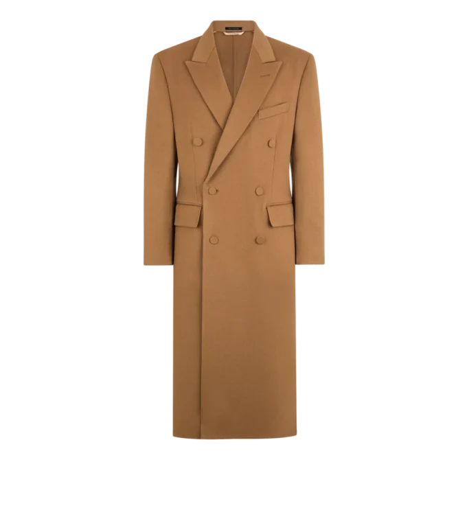 Cappotto doppio sfoderabile in lana e cashmere