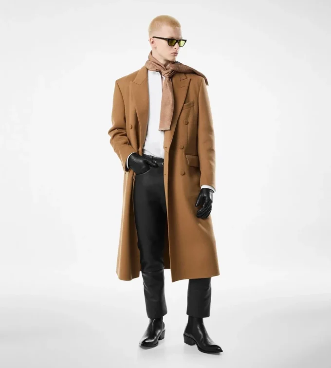 Cappotto doppio sfoderabile in lana e cashmere