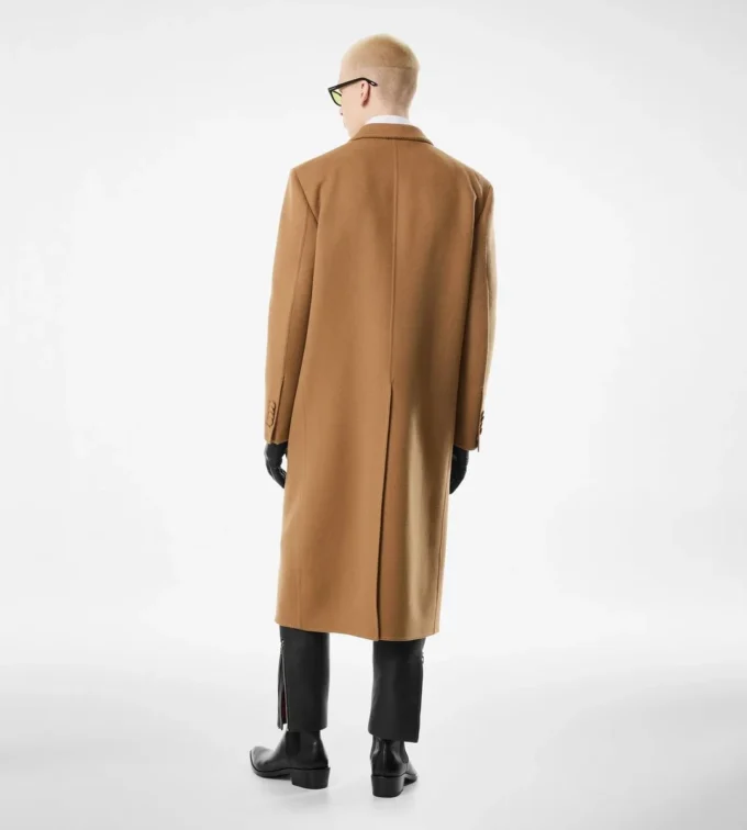 Cappotto doppio sfoderabile in lana e cashmere