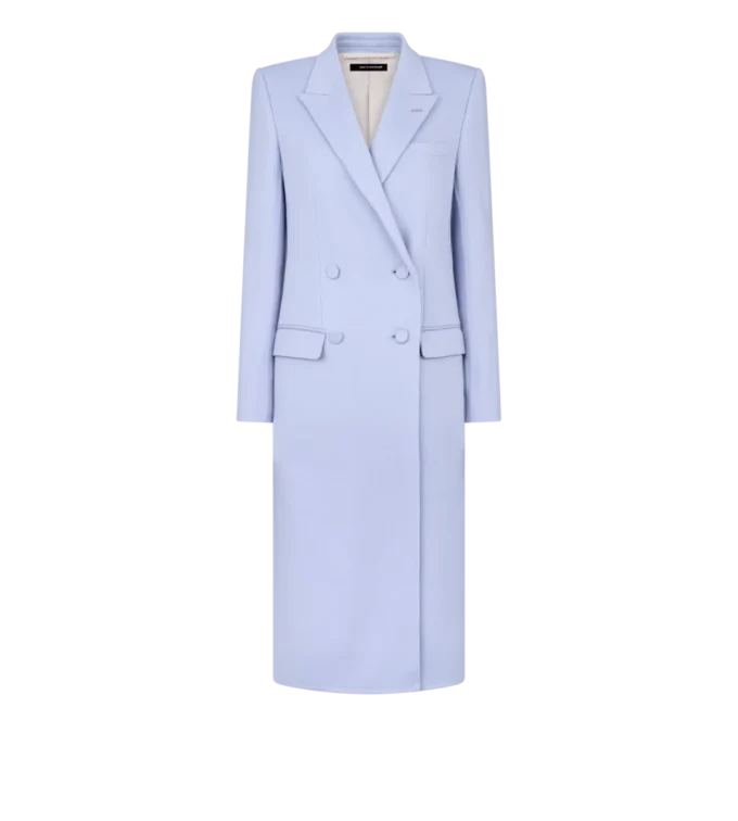 Cappotto doppiopetto in lana leggera double face Cappotto doppiopetto in lana leggera double face