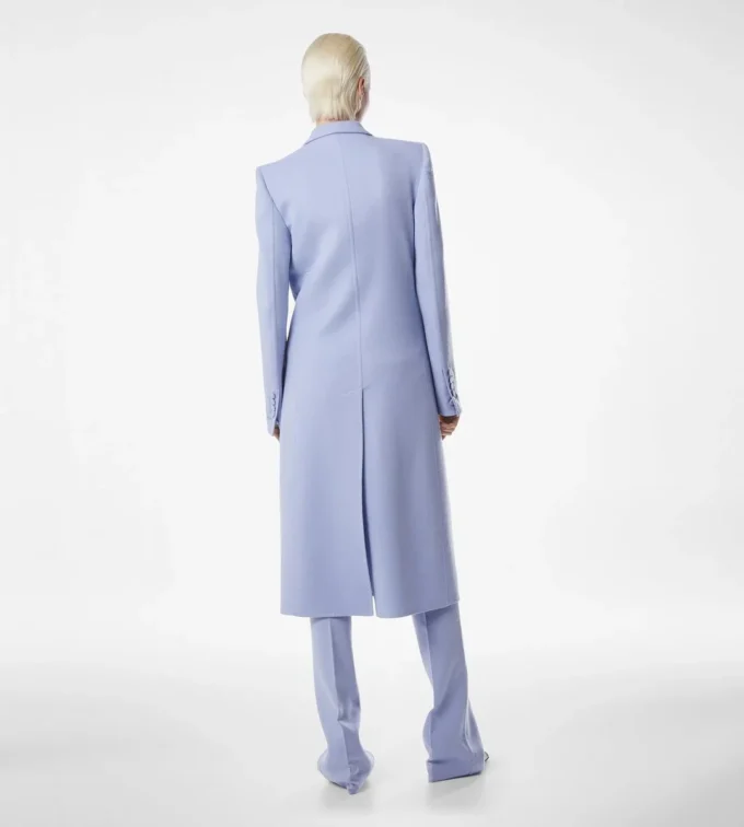 Cappotto doppiopetto in lana leggera double face Cappotto doppiopetto in lana leggera double face