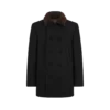 Cappotto in lana melton e shearling Cappotto in lana melton e shearling
