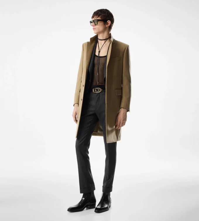 Cappotto leggero in lana e cashmere