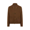 Cardigan con collo a scialle in cashmere
