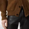 Cardigan con collo a scialle in cashmere