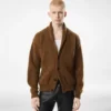 Cardigan con collo a scialle in cashmere