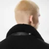 Cardigan in cashmere con collo in shearling Cardigan in cashmere con collo in shearling