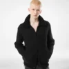 Cardigan in cashmere con collo in shearling Cardigan in cashmere con collo in shearling