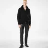 Cardigan in cashmere con collo in shearling Cardigan in cashmere con collo in shearling