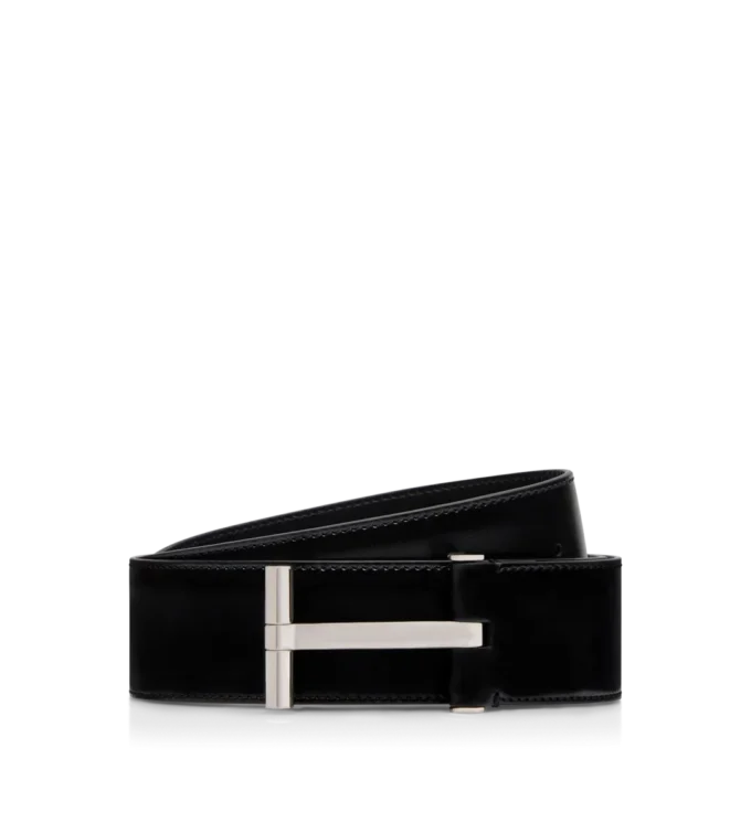 Cintura in pelle liscia