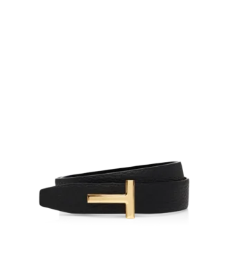 Cintura reversibile in pelle martellata e pelle liscia 30 mm