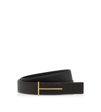 Cintura reversibile slim in pelle martellata