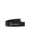 Cintura reversibile slim in pelle martellata