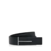 Cintura reversibile slim in pelle martellata