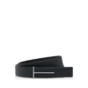 Cintura reversibile slim in pelle martellata