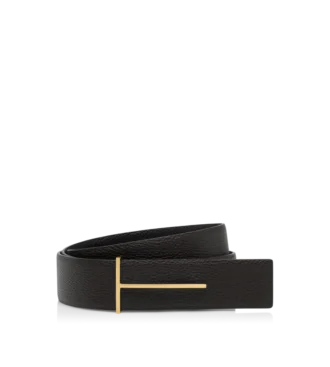 Cintura reversibile slim in pelle martellata