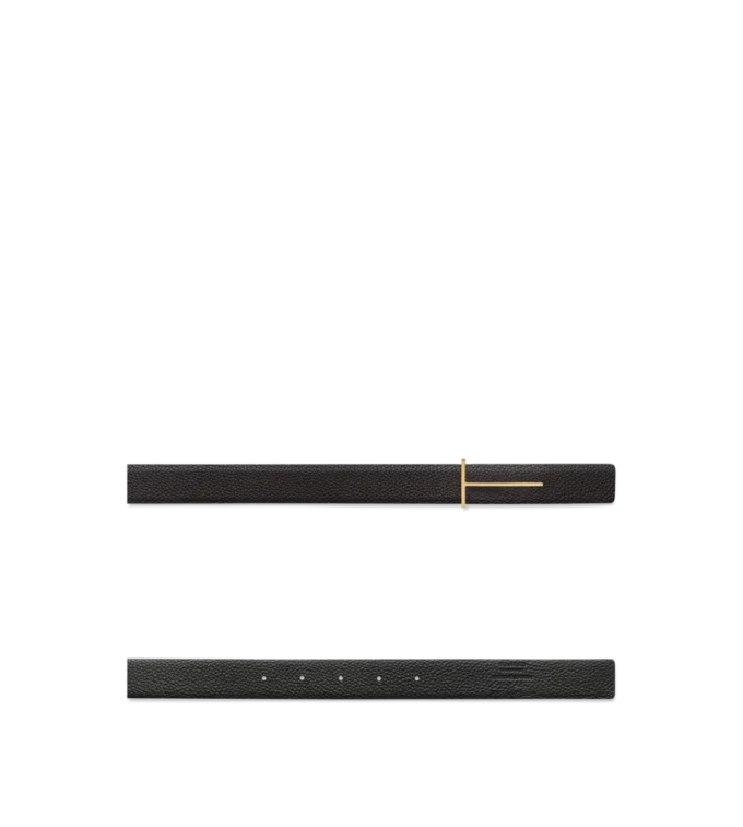 Cintura reversibile slim in pelle martellata
