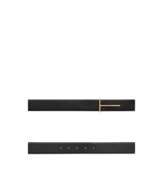 Cintura reversibile slim in pelle martellata